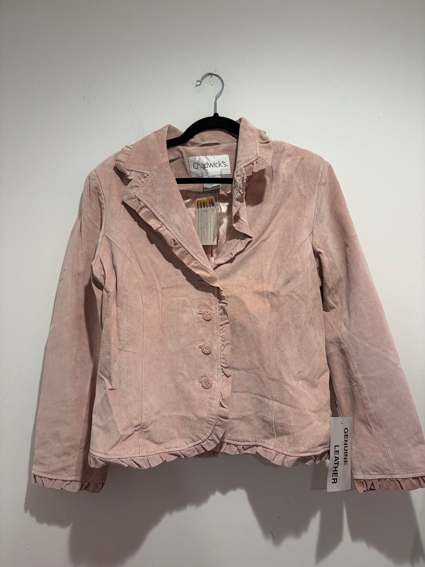 Light Pink Suede Jacket