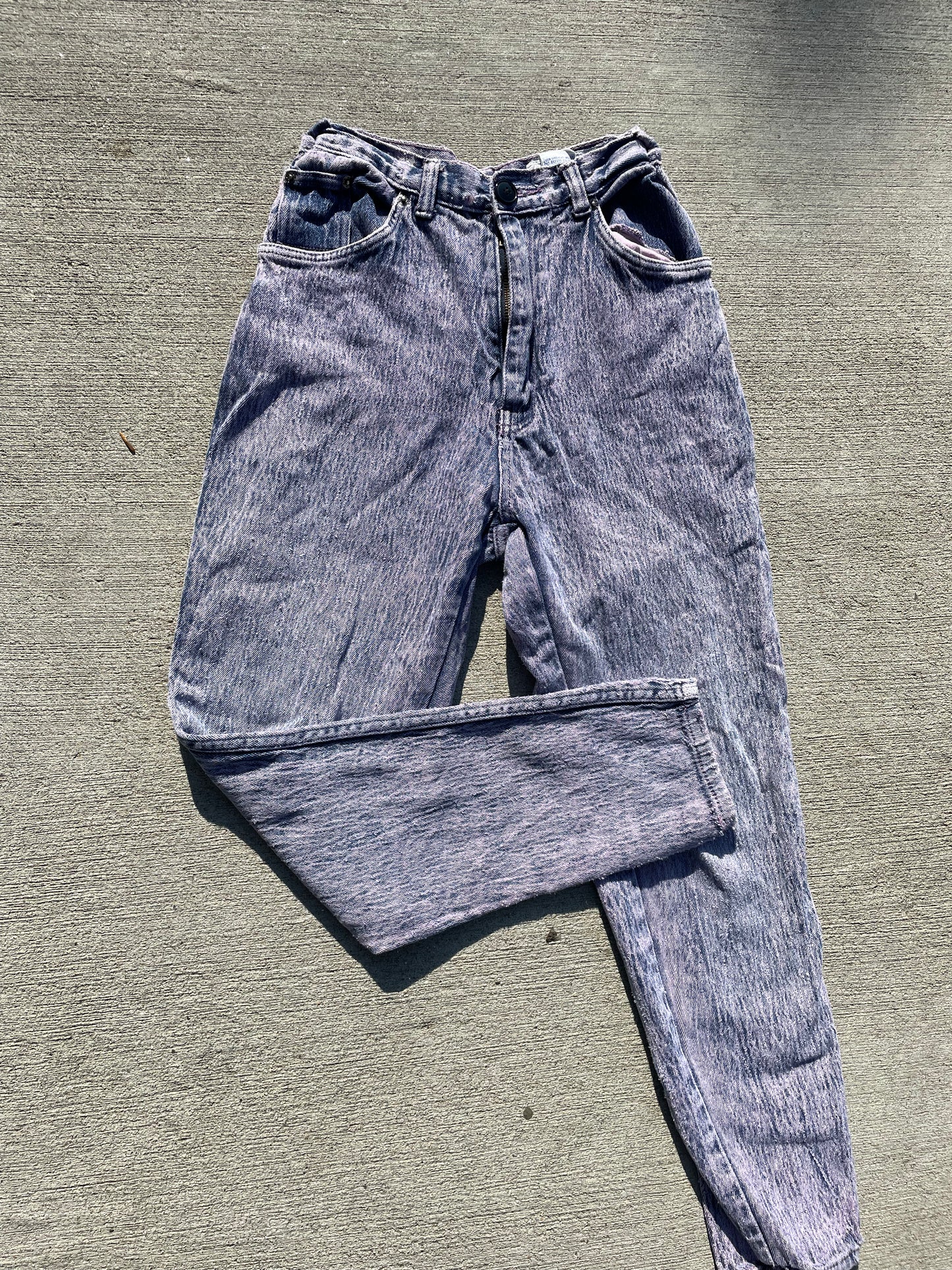 Purple Acid Washed Jeans