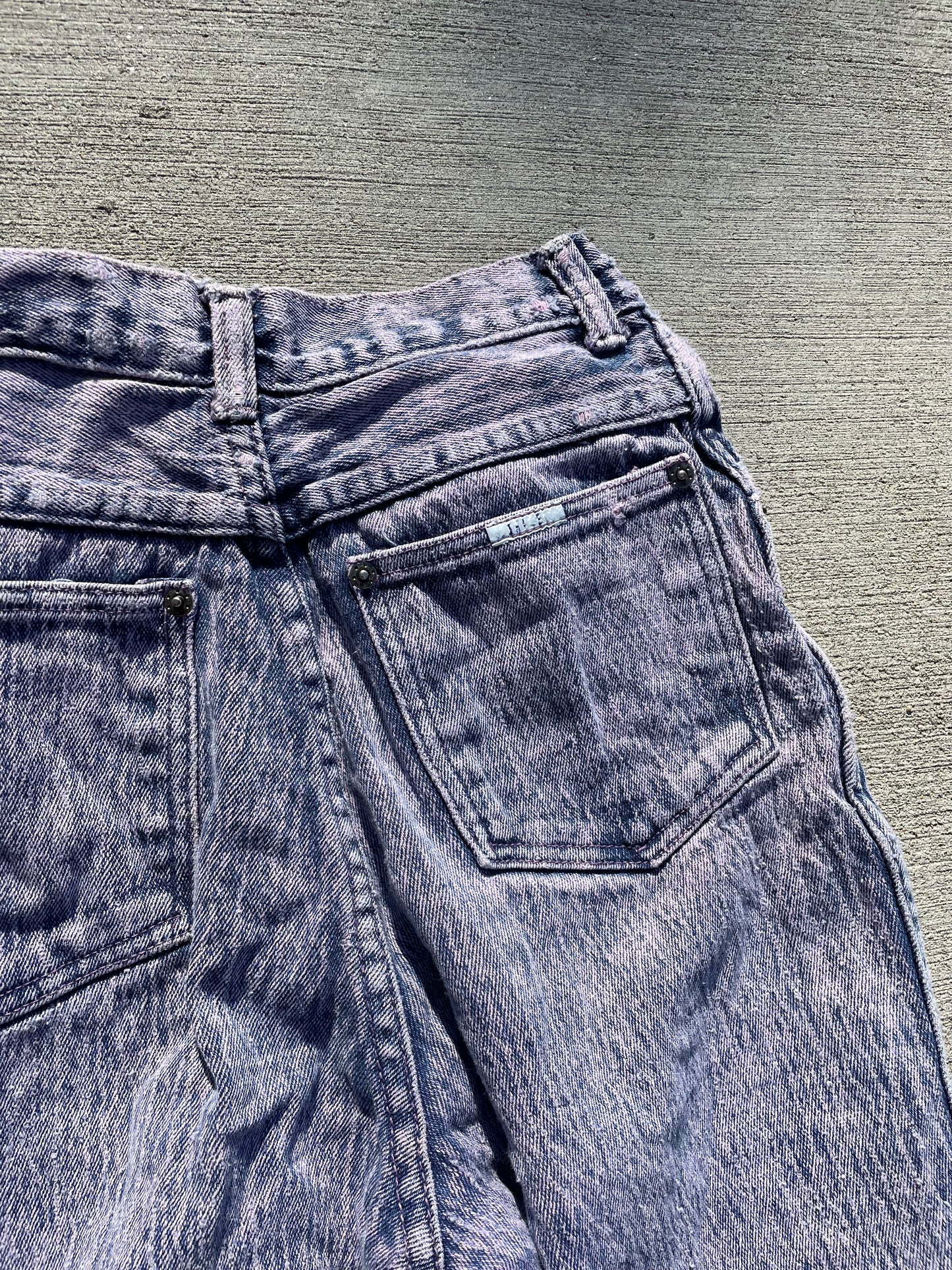 Purple Acid Washed Jeans