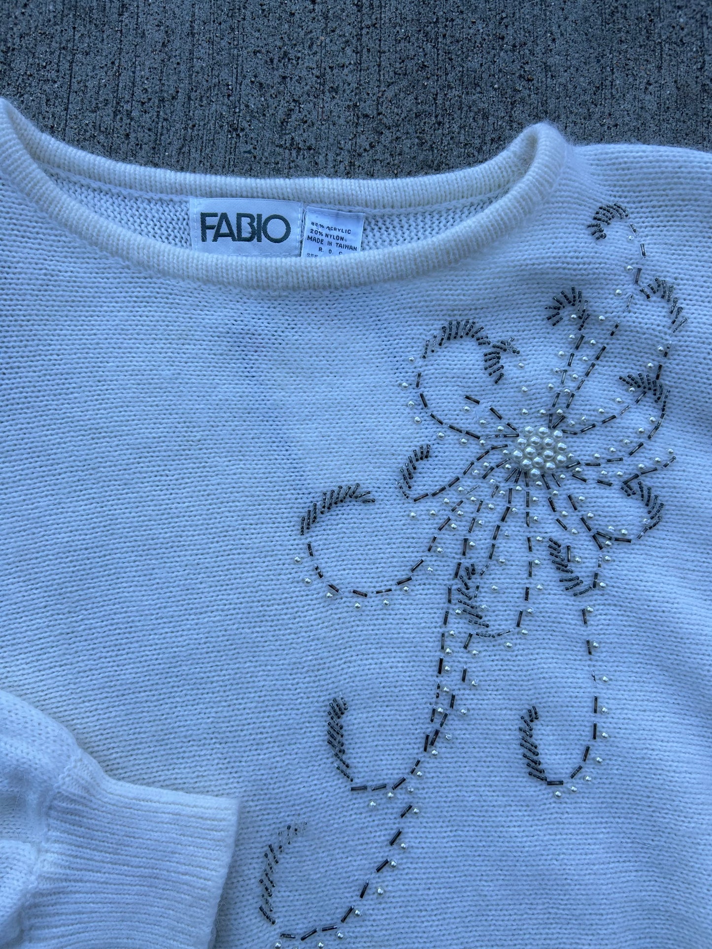 White Knit Sweater