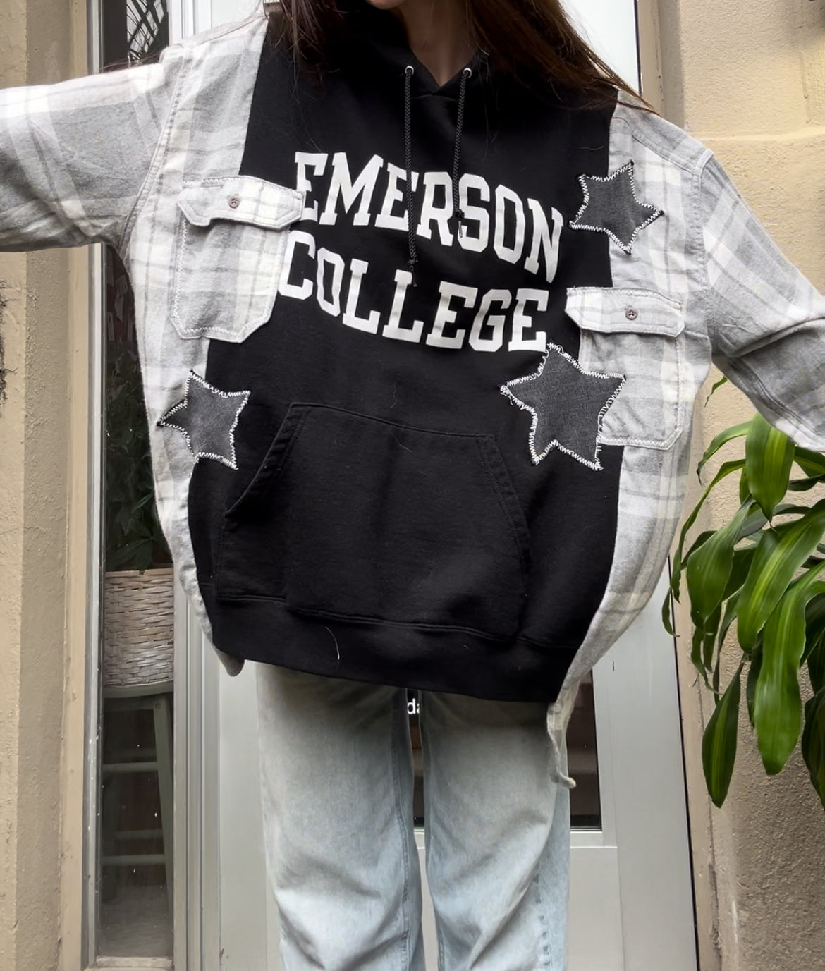 Emerson College Upcycled Hoodie
