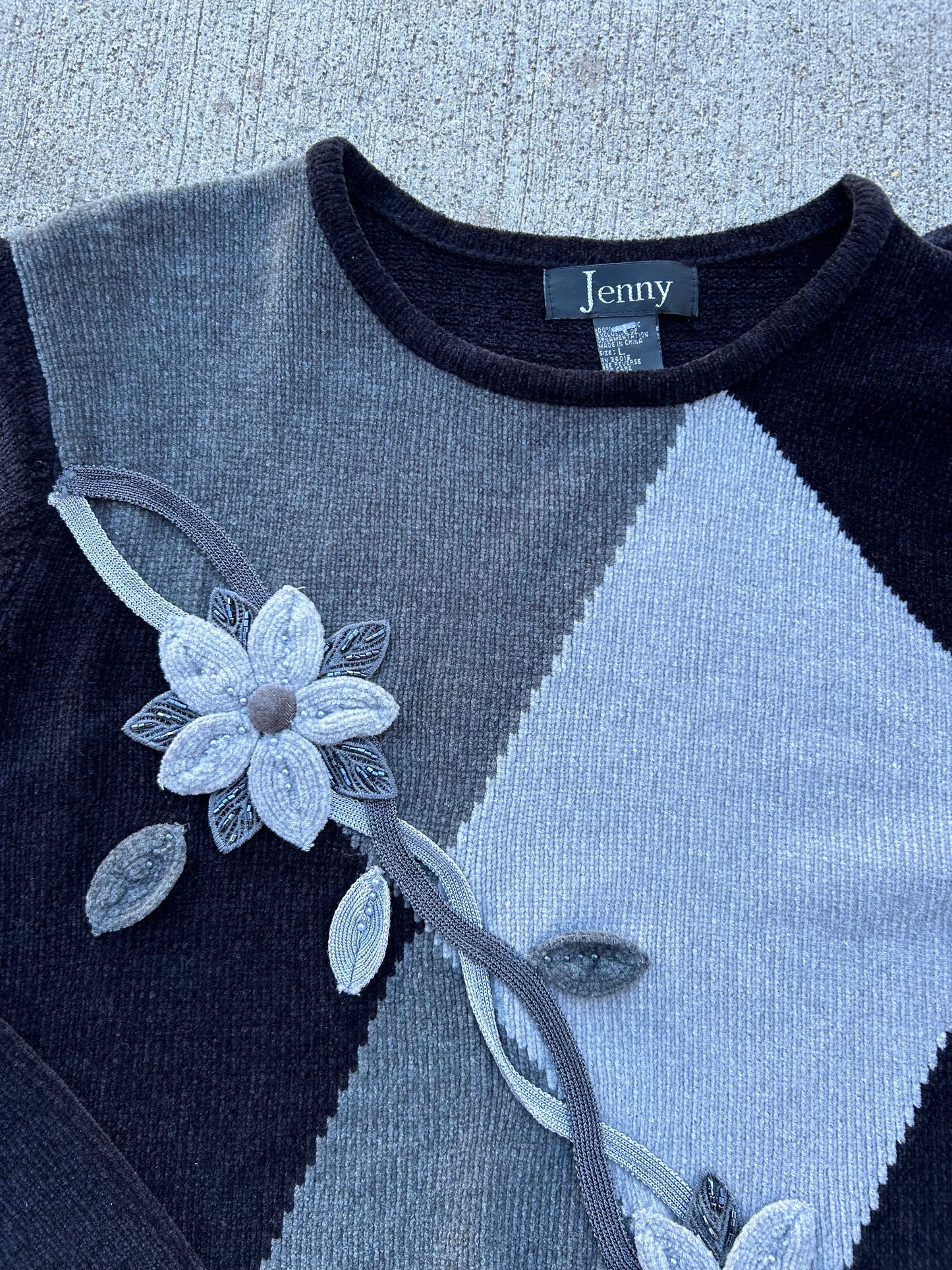 Floral Knit Sweater