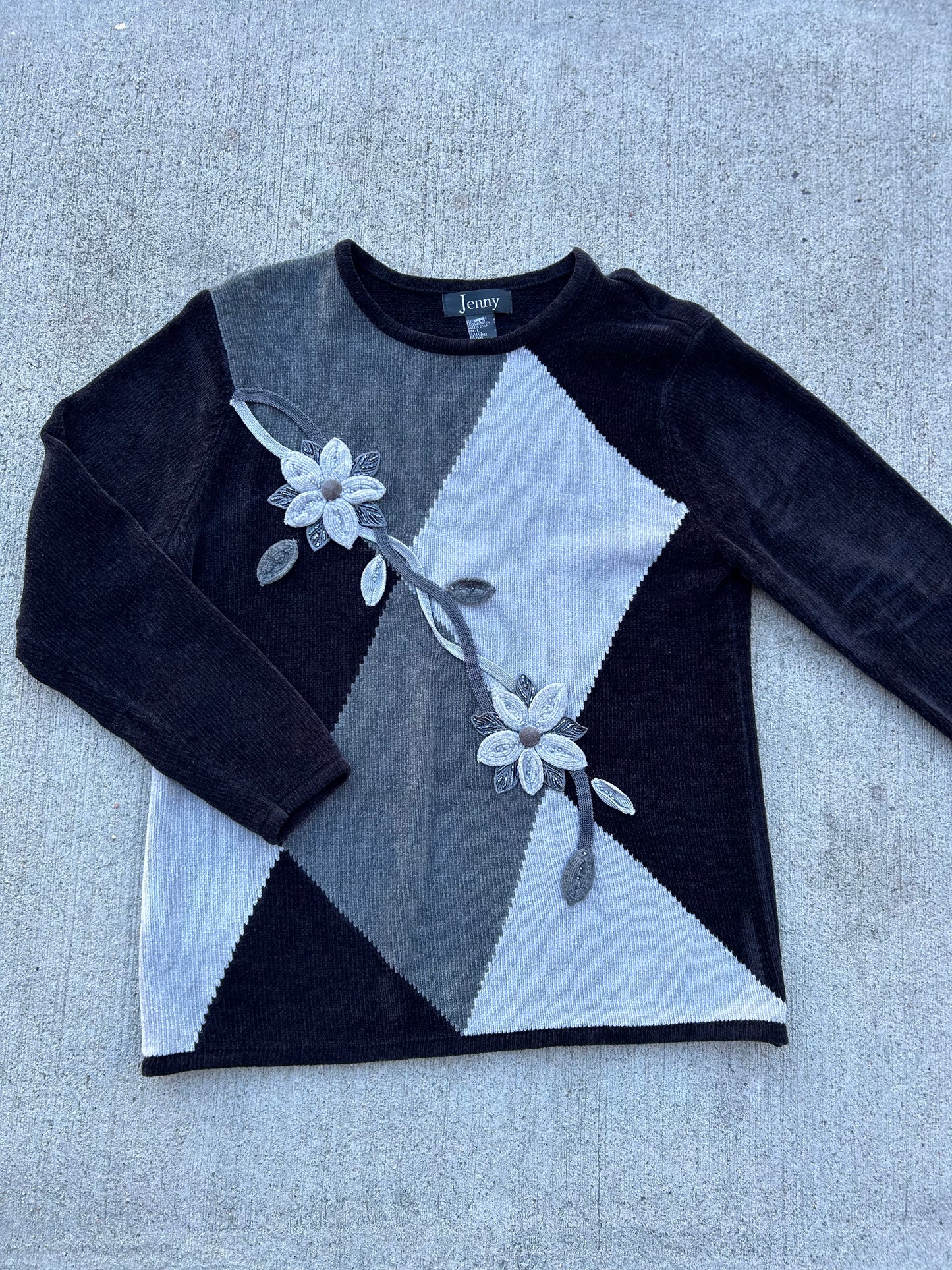 Floral Knit Sweater