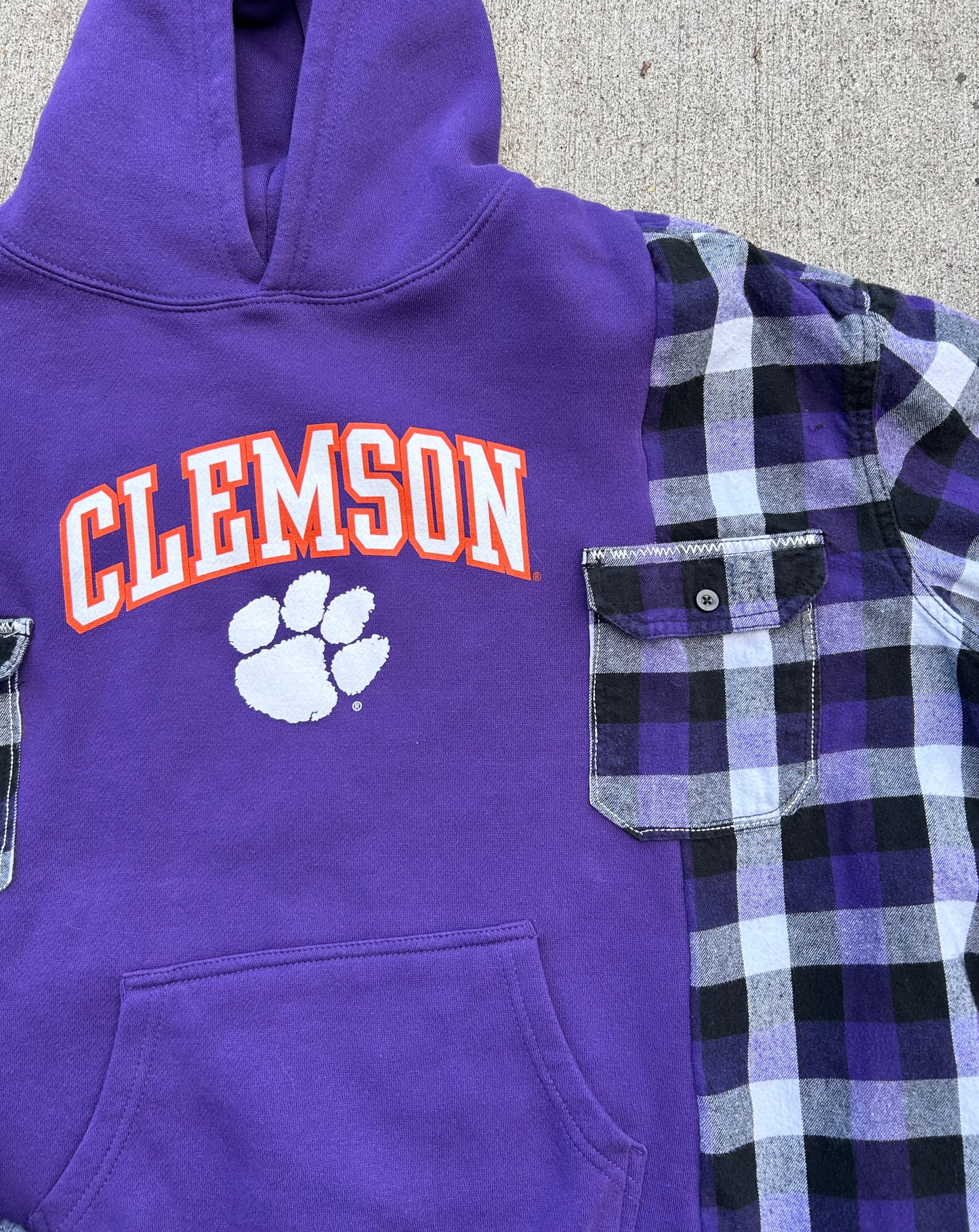 Upcycled Clemson Hoodie