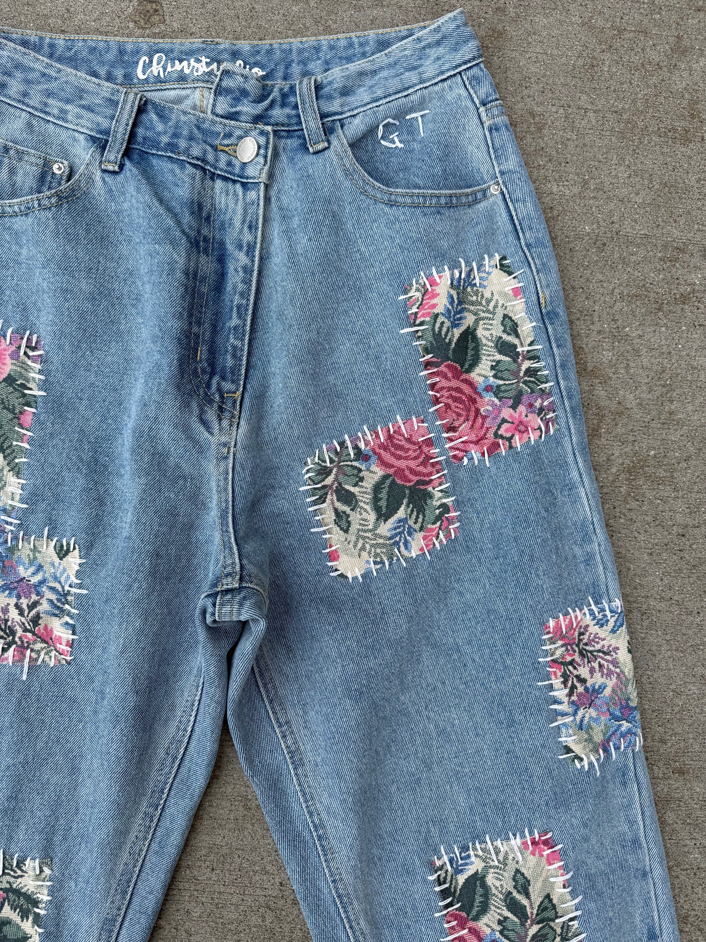 Floral Patchwork Pants
