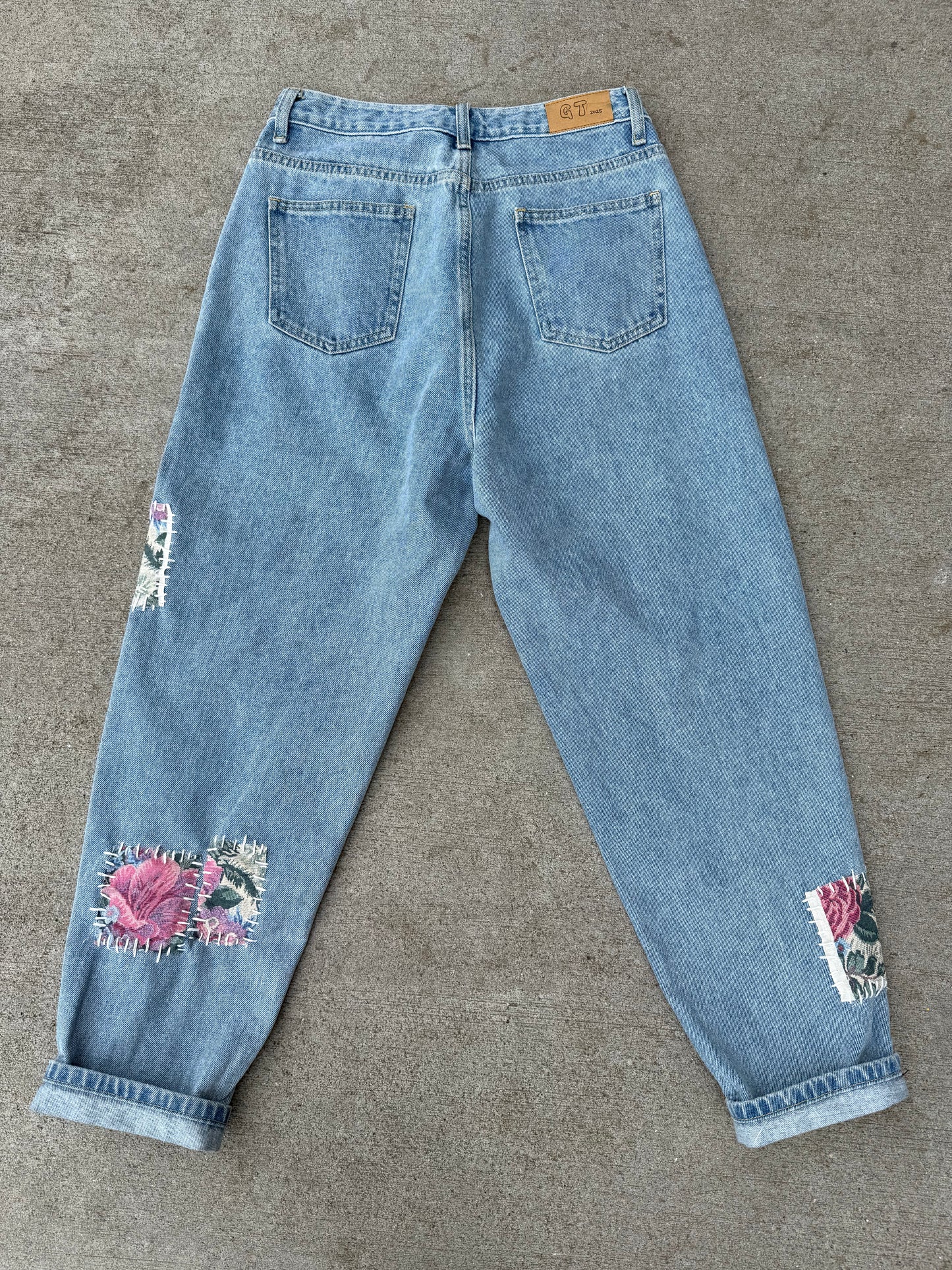 Floral Patchwork Pants