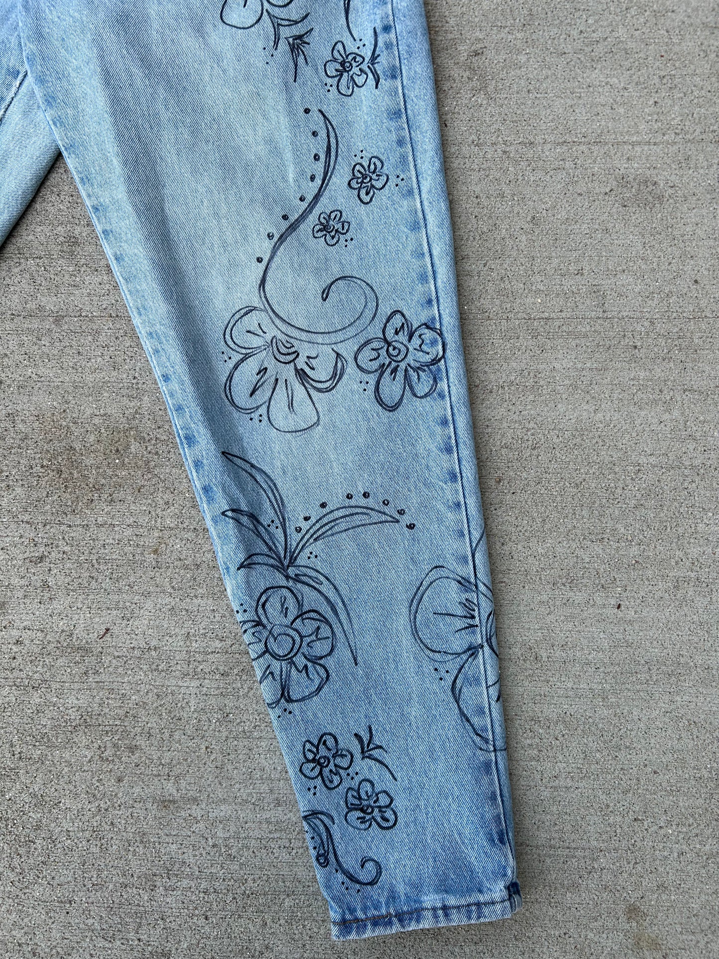 Hand Drawn Vintage Venezia Jeans