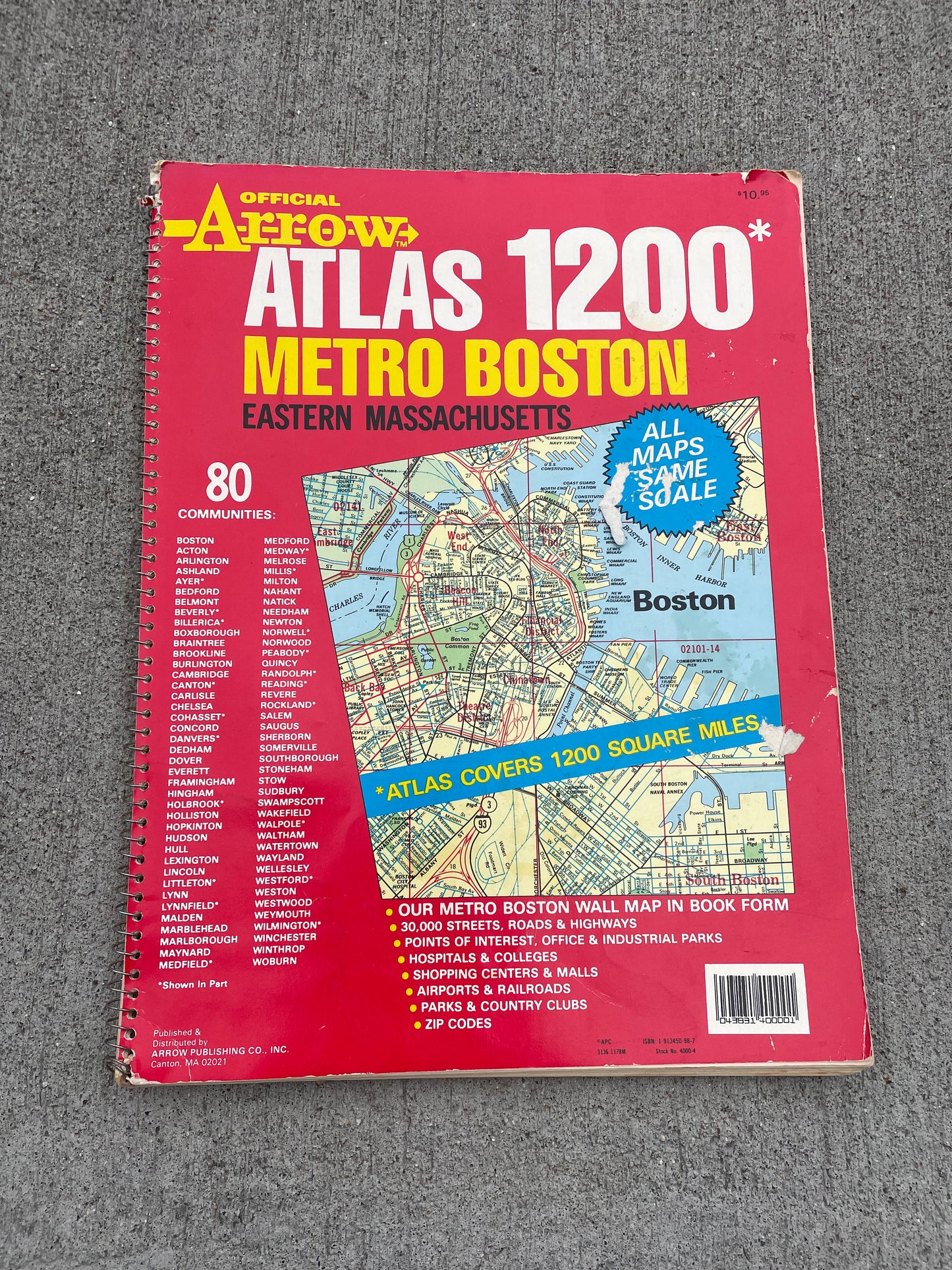 Official Atlas 1200 of Metro Boston
