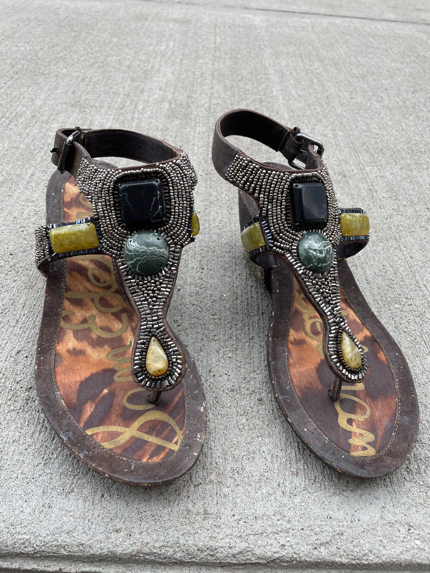 Vintage Beaded Wedges