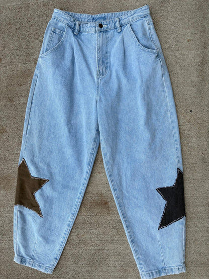 Star Patchwork Jeans