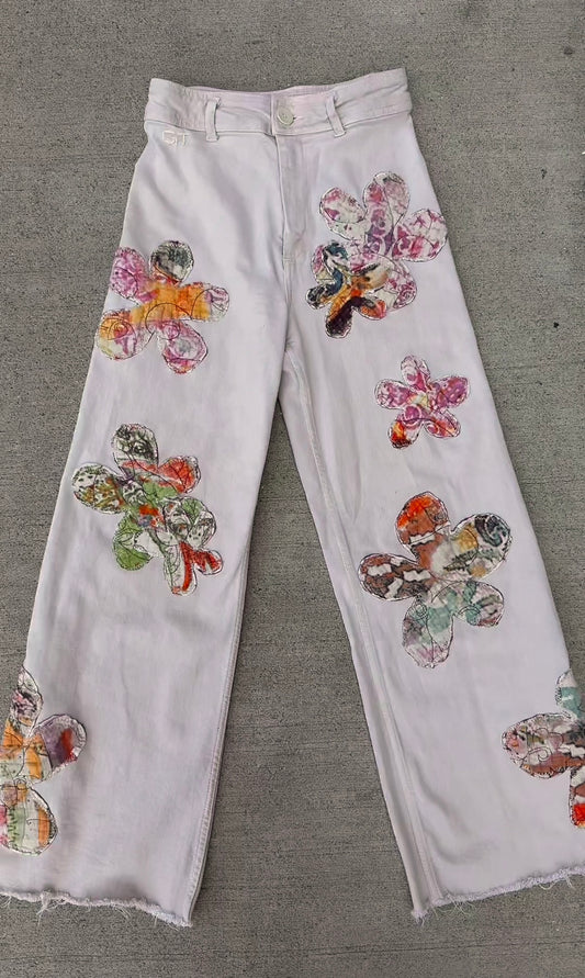 Quilted Patchwork Pants