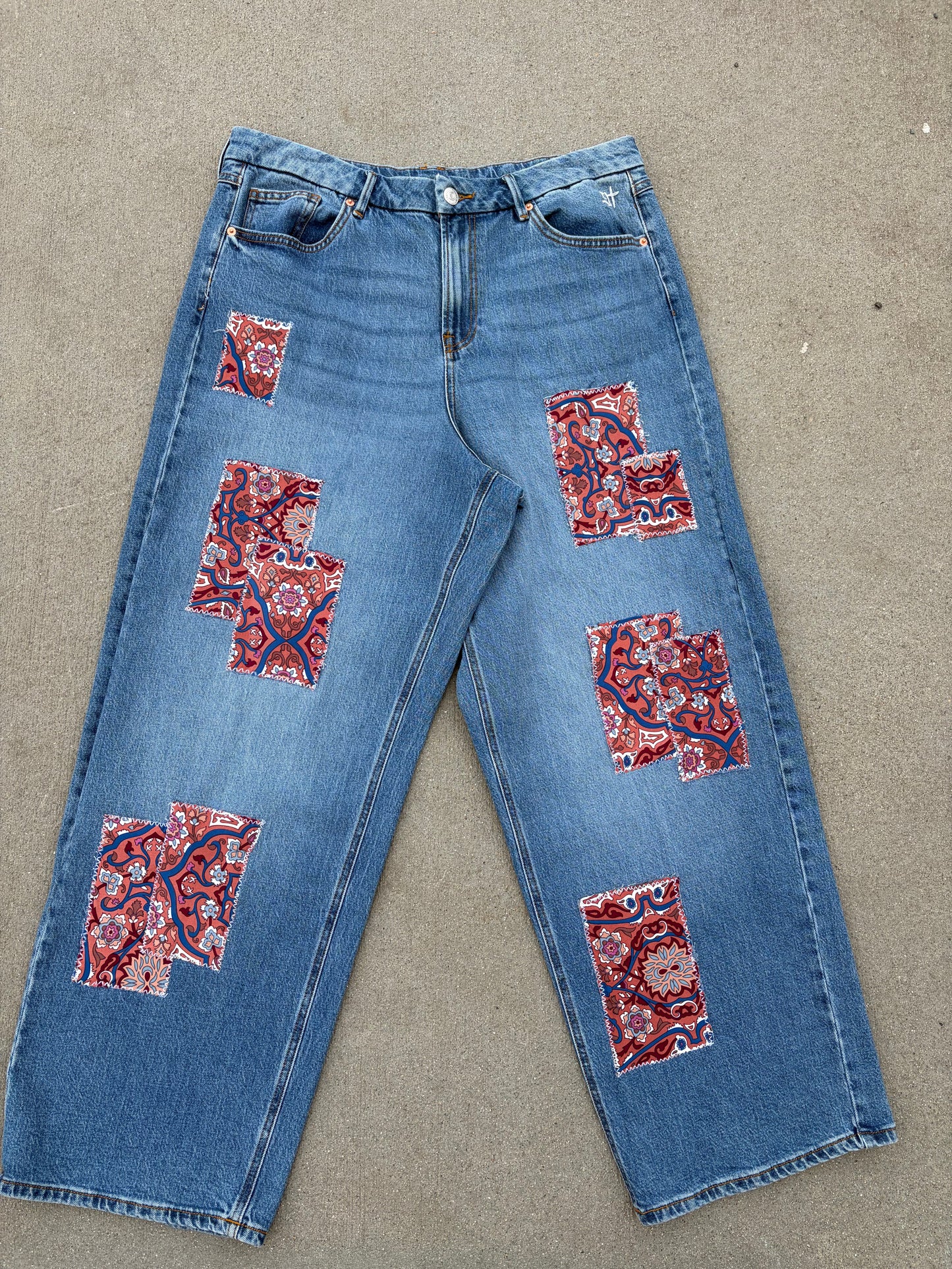 Paisley Patchwork Jeans