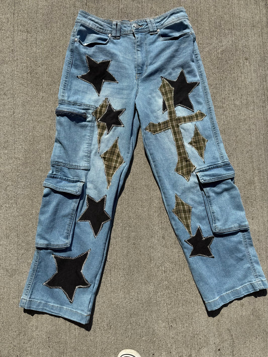 Y2K Upcycled Cargos