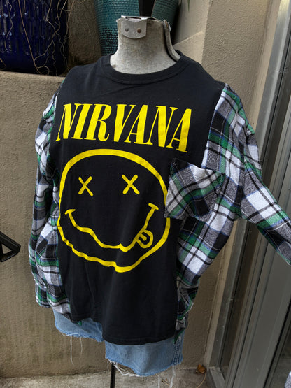 Upcycled Nirvana Shirt