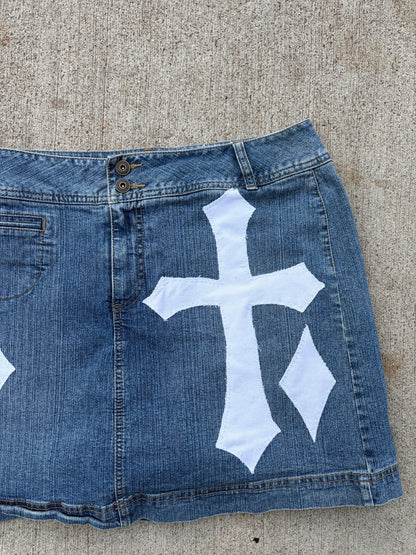 Upcycled Denim Skirt