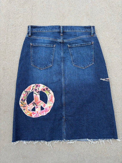 World Peace Upcycled Skirt