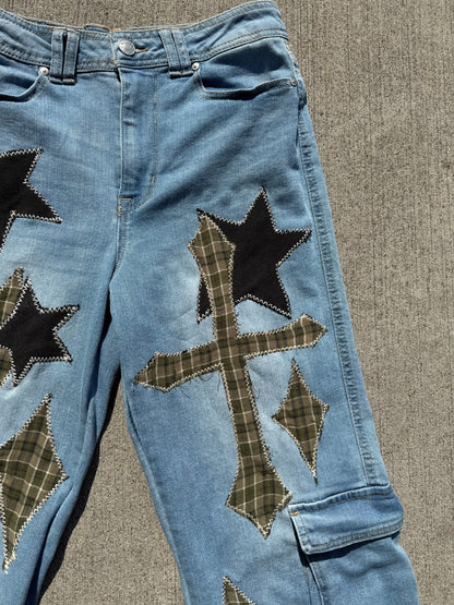 Y2K Upcycled Cargos