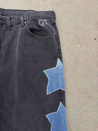 Upcycled Star Jeans