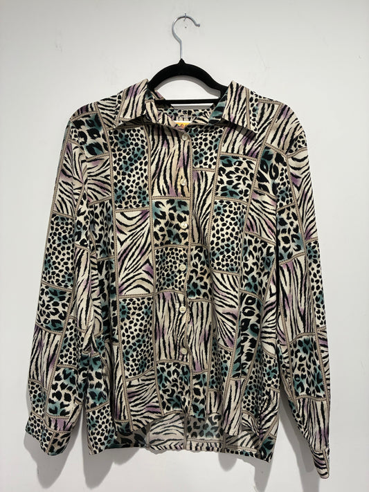 Animal Print Buttondown