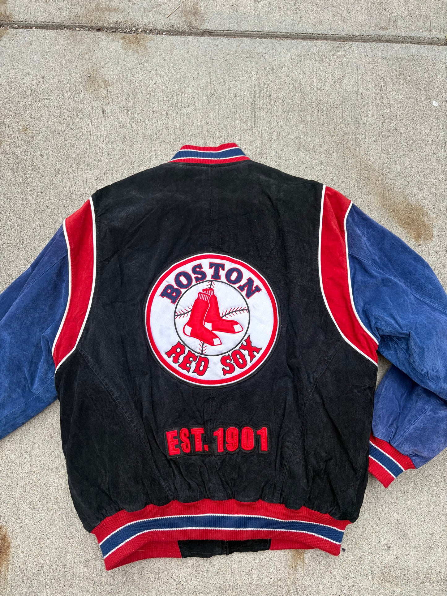 Vintage Boston Red Sox Suede Jacket