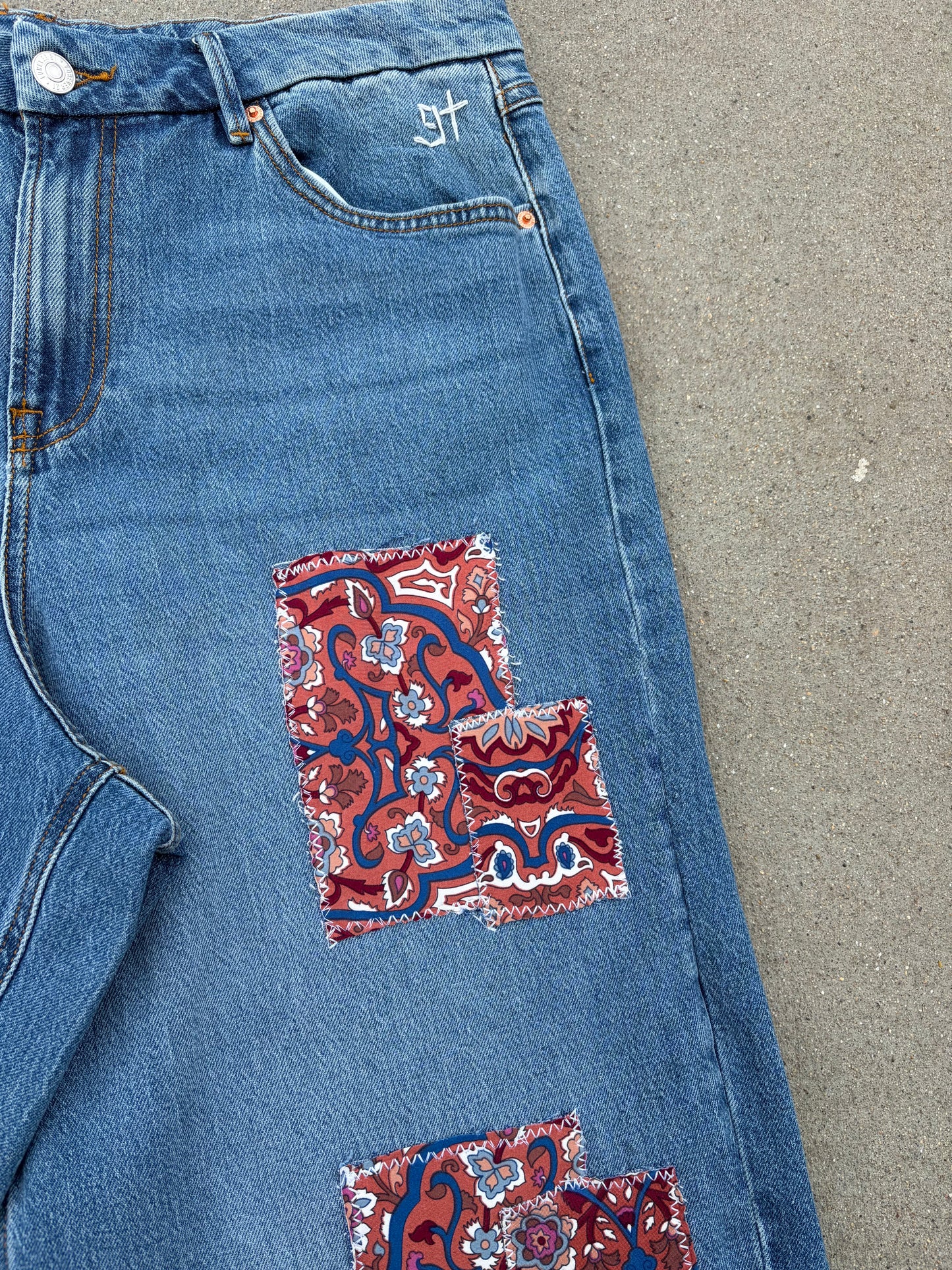 Paisley Patchwork Jeans