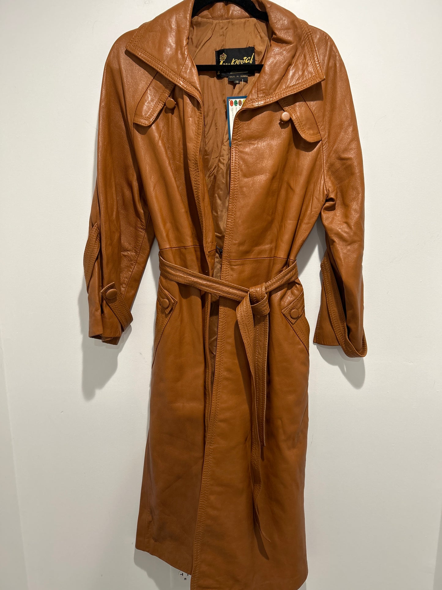 Chestnut Leather Coat