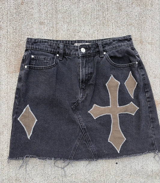 Upcycled Denim Skirt