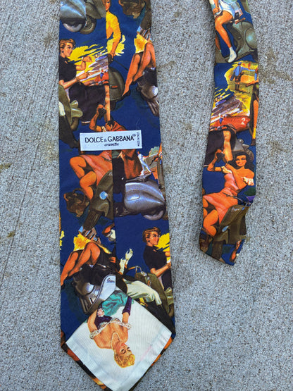 Dolce & Gabbana Pinup Girl Tie