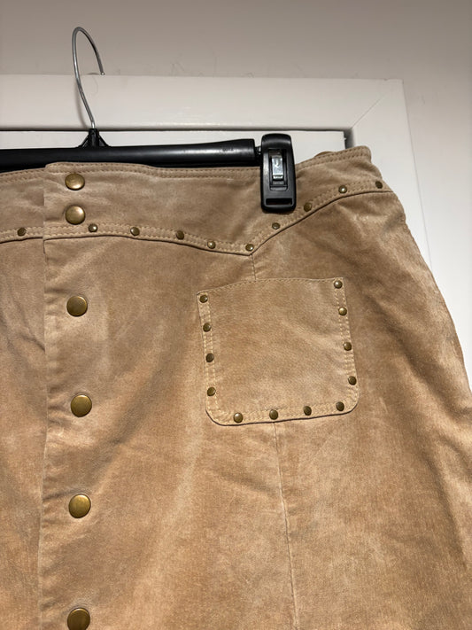 Vintage Suede Skirt