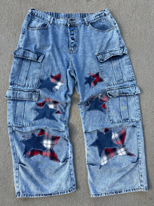 Star Patchwork Cargos
