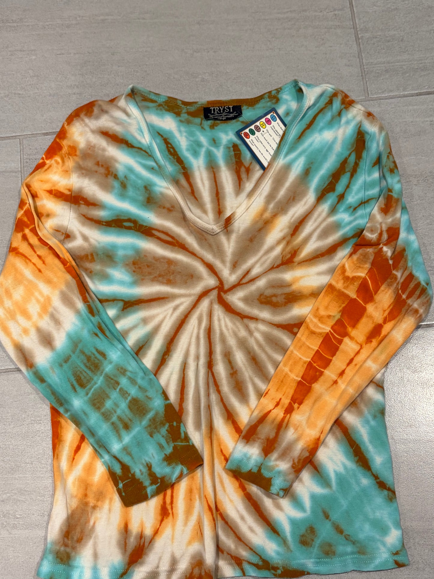 Tie Dye Tryst Y2K Longsleeve