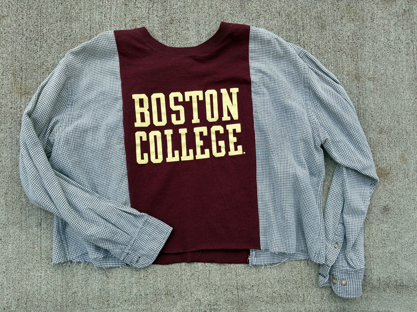 Upcycled Boston College Shirt