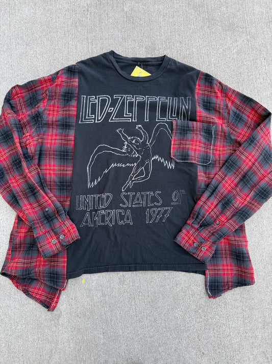 Led Zeppelin Flannel Tee