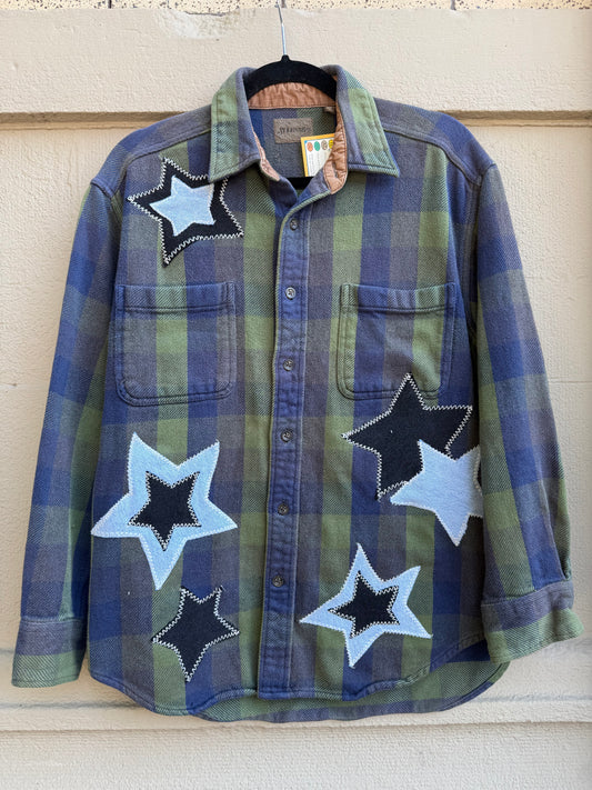 Star Patched Flannel