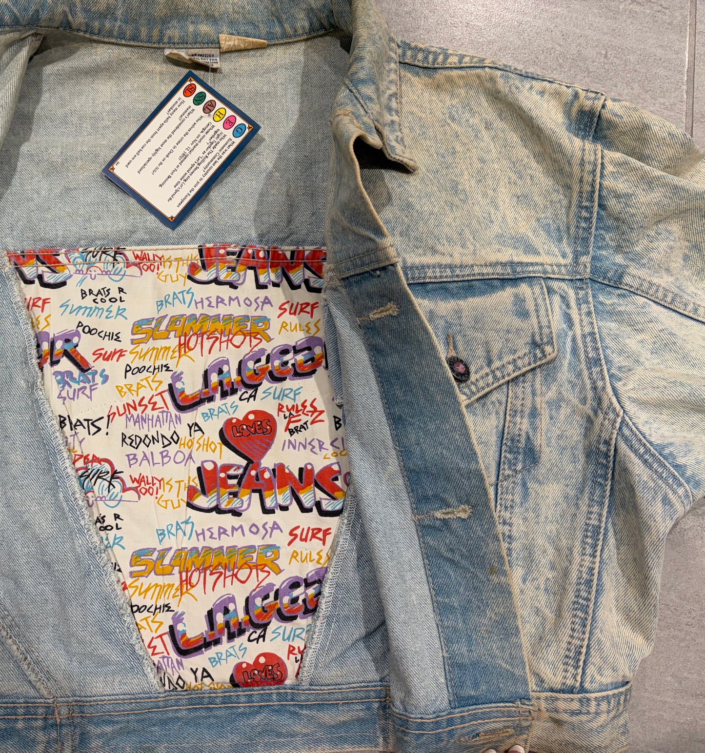Vintage L.A. Gear Denim Jacket