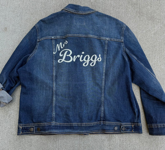 Custom Bride Denim Jacket