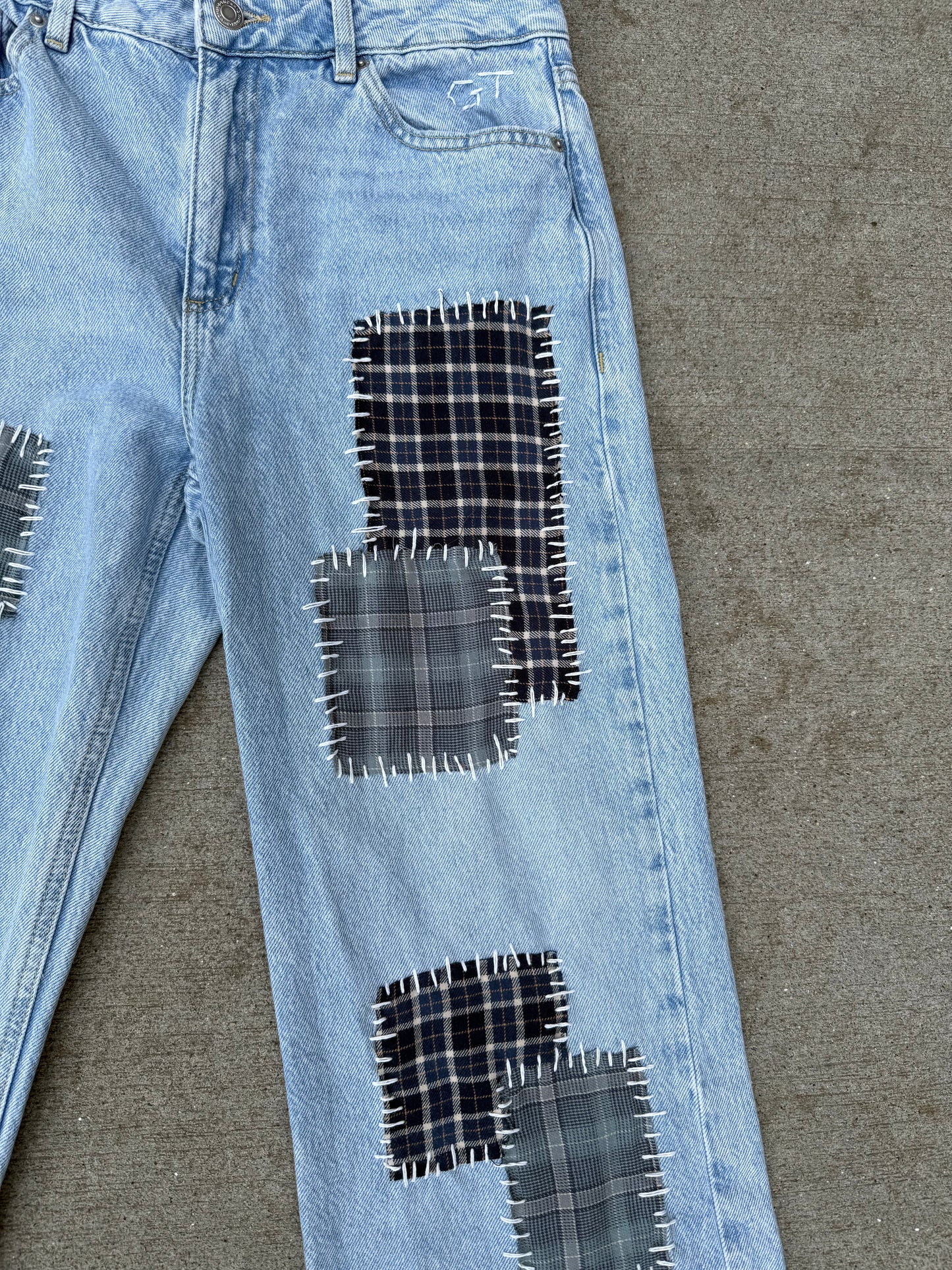 Flannel Patchwork Pants