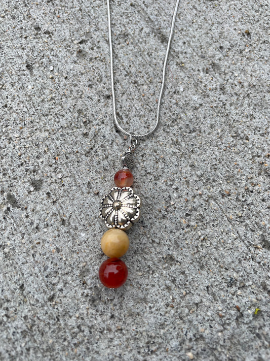 Flower Charm Necklace