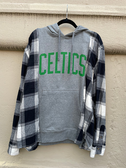 Upcycled Celtics Sweatshirt