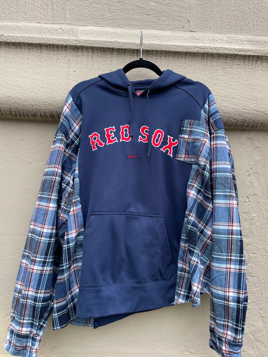 Upcycled Red Sox Sweatshirt