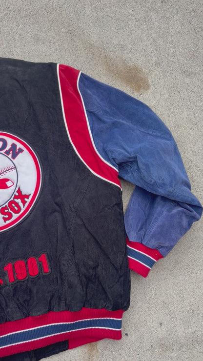 Vintage Boston Red Sox Suede Jacket